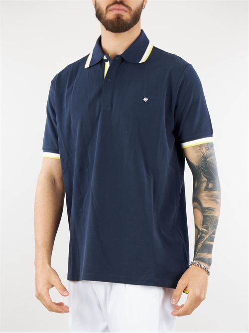 Polo with contrasting profiles Manuel Ritz MANUEL RITZ | Polo shirt | 3632M55024338988